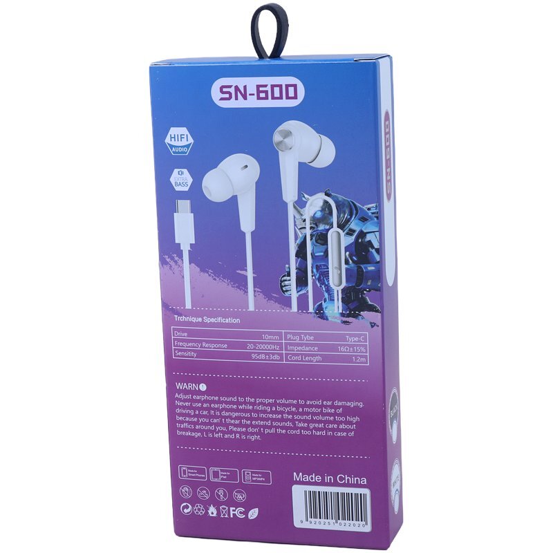هندزفری تایپ سی SN-600 - 7
