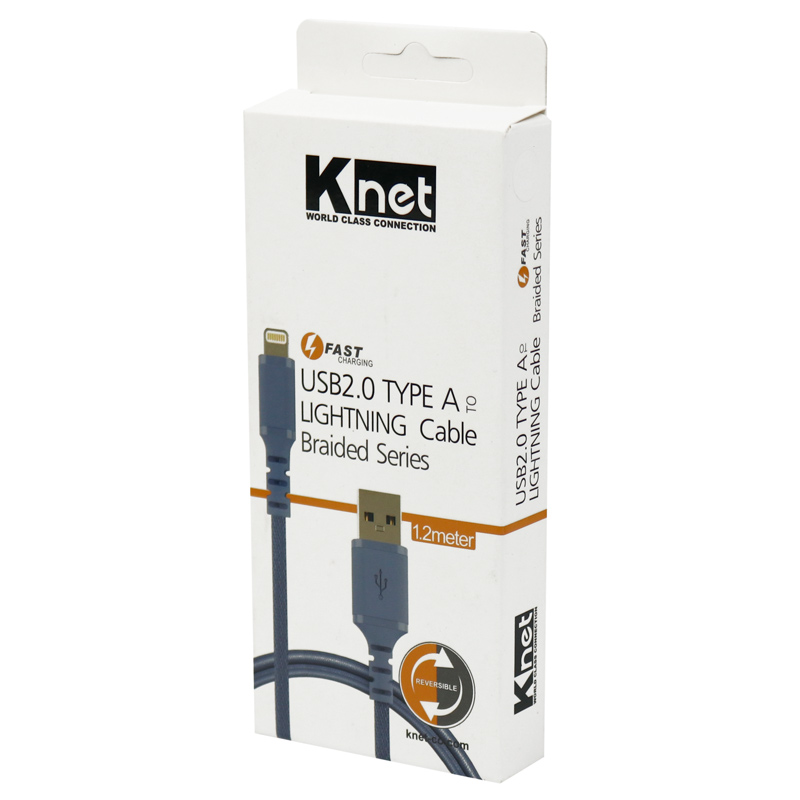 کابل آیفونی فست شارژ K-net K-CULB2012 1.2m - 6