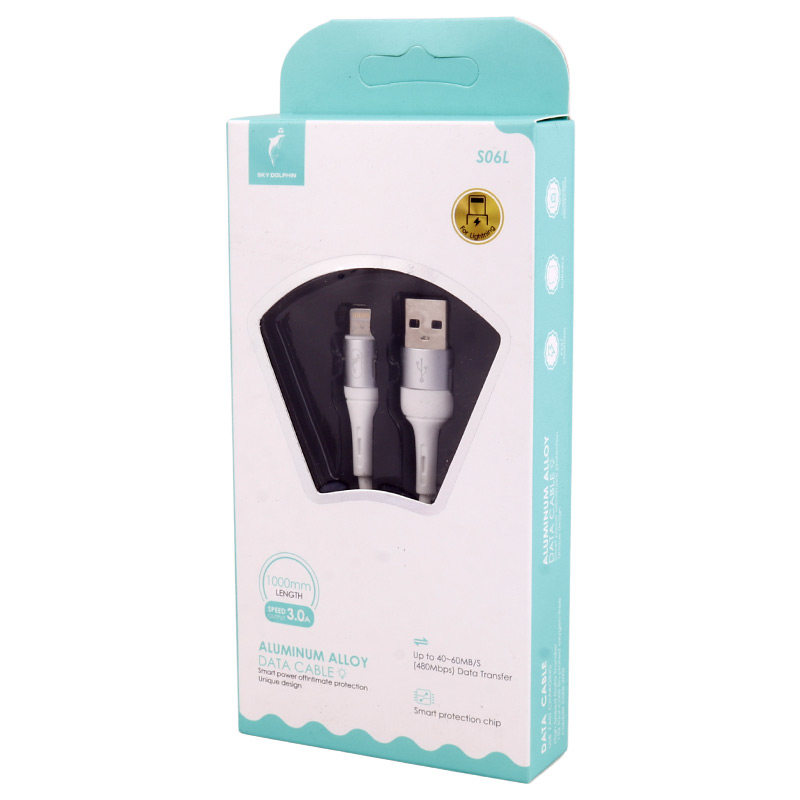 کابل فست شارژ 3 آمپر اسکای دلفین S06L طول 1 متر - 5