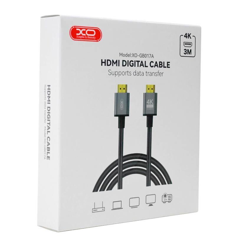 کابل HDMI 4K ایکس او XO-GB017A طول 3 متر - 6