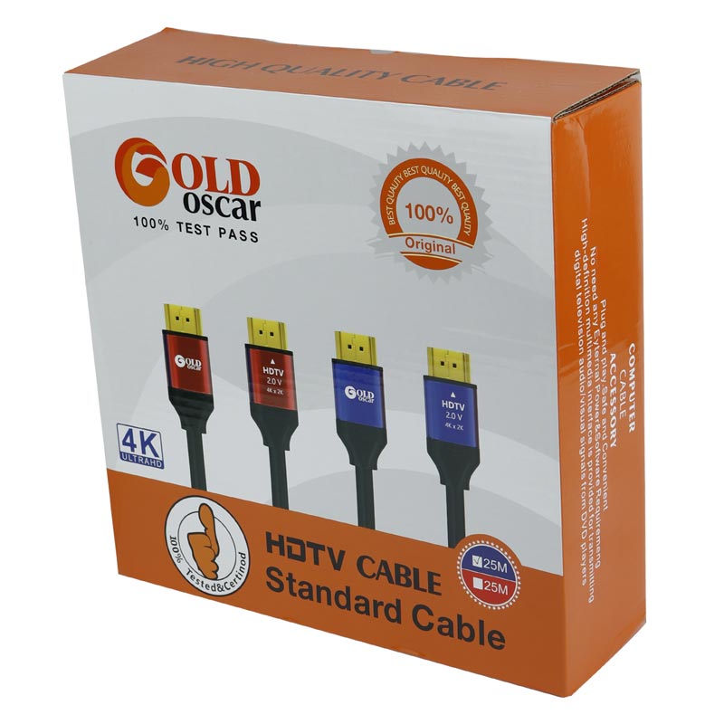 کابل HDMI 4K گلد اسکار Gold Oscar طول 25 متر - 5