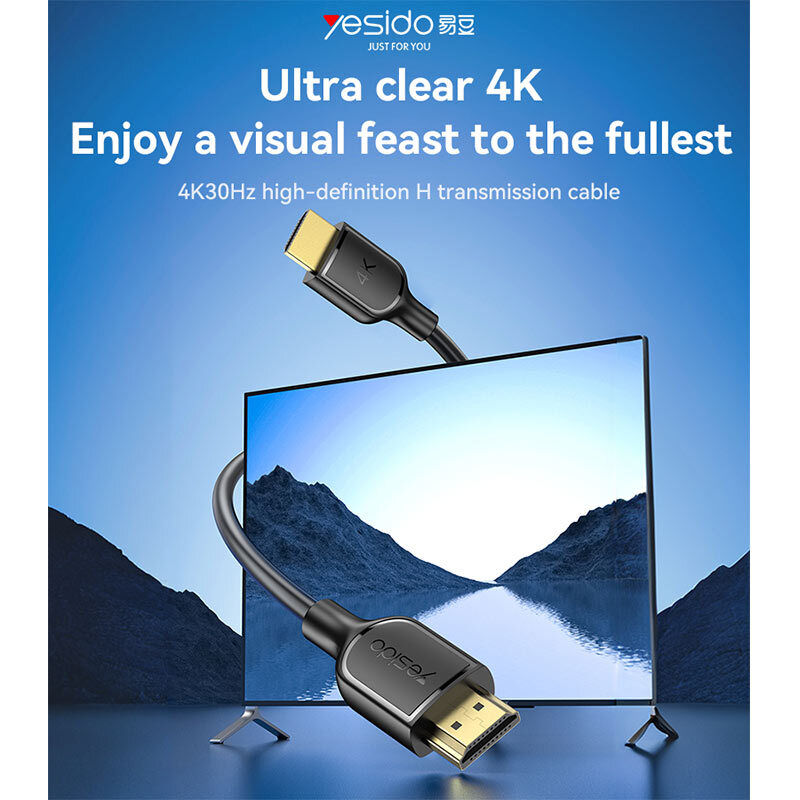 کابل HDMI 4K یسیدو HM16 طول 1.8 متر - 3