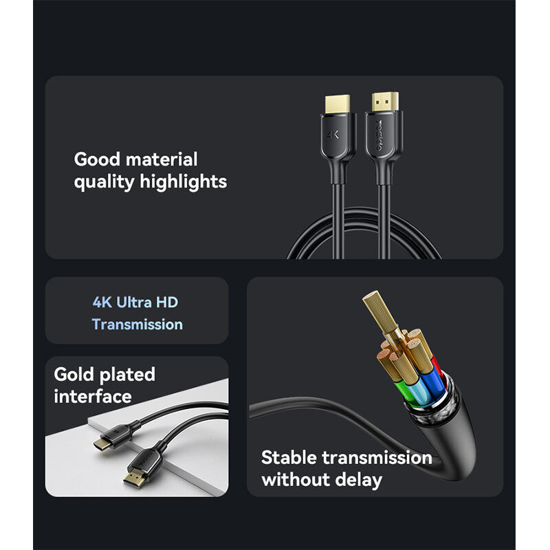 کابل HDMI 4K یسیدو HM16 طول 1.8 متر - 4
