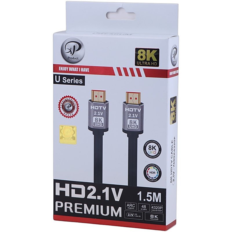 کابل HDMI 8k ایکس پی پروداکت U Series طول 1.5 متر - 5