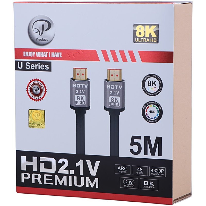 کابل HDMI 8K ایکس پی پروداکت U Series طول 5 متر - 5
