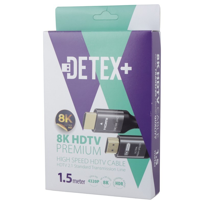 کابل HDMI 8K دیتکس پلاس +Detex طول 1.5 متر - 5
