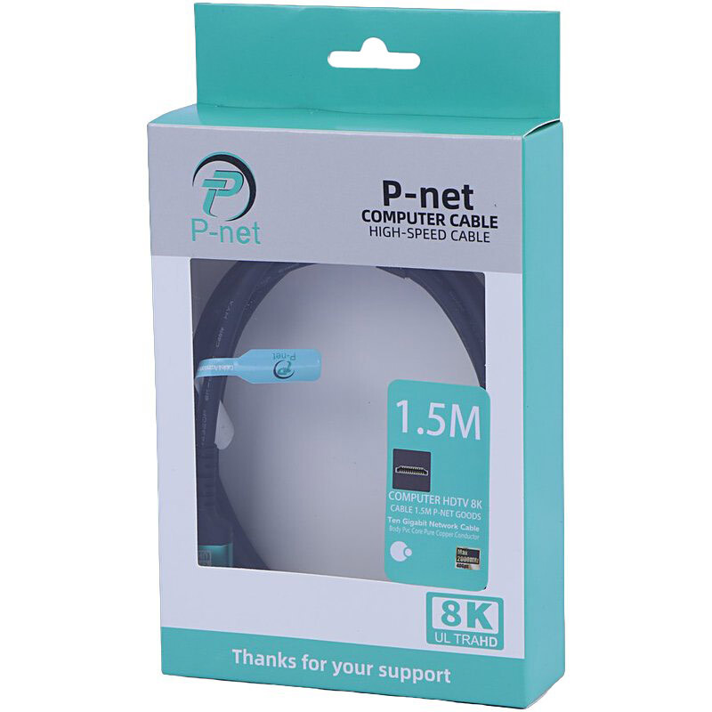 کابل HDMI 8K پی نت P-net طول 1.5 متر کد 2 - 5