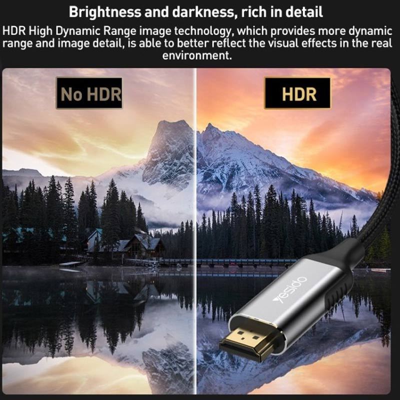 کابل HDMI 8K یسیدو HM11 طول 1.8 متر - 5
