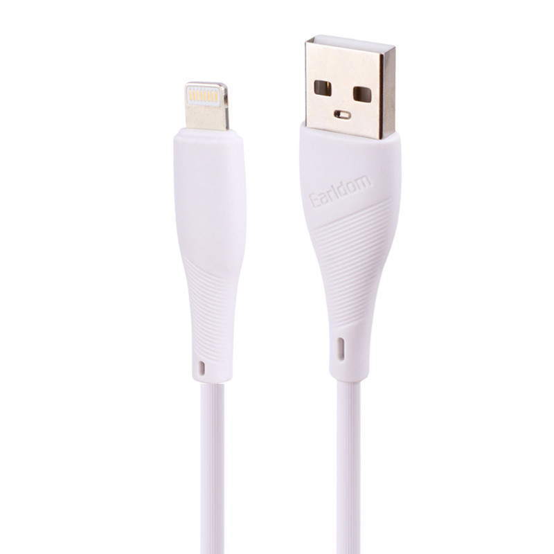 کابل کوتاه لایتنینگ فست شارژ 2.4 آمپر ارلدام EC-163i طول 25 سانتی متر - 4