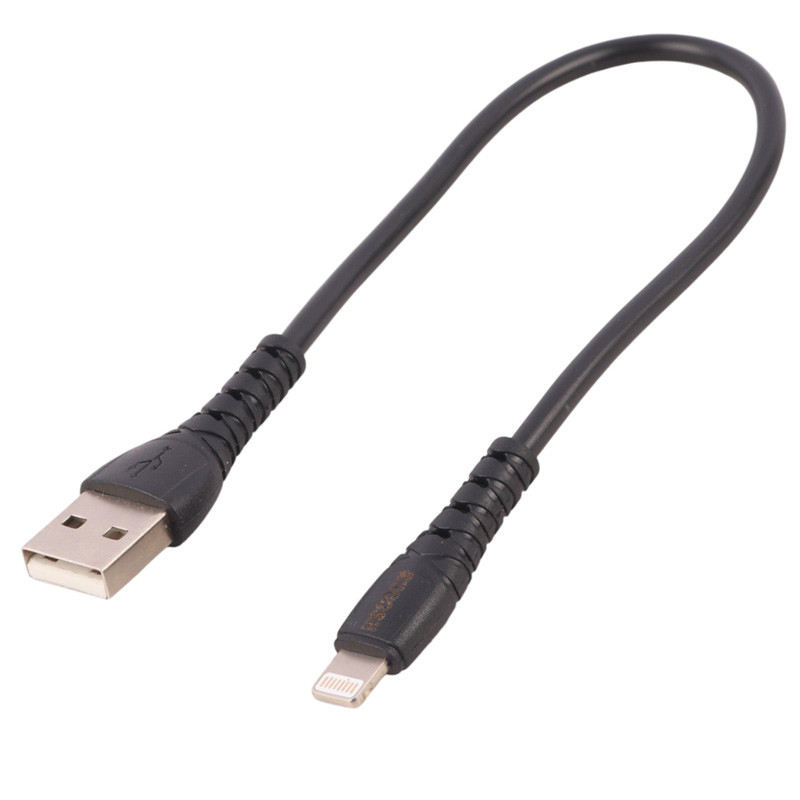 کابل کوتاه لایتنینگ فست شارژ 6 آمپر شوش SH-601i طول 25 سانتی متر
