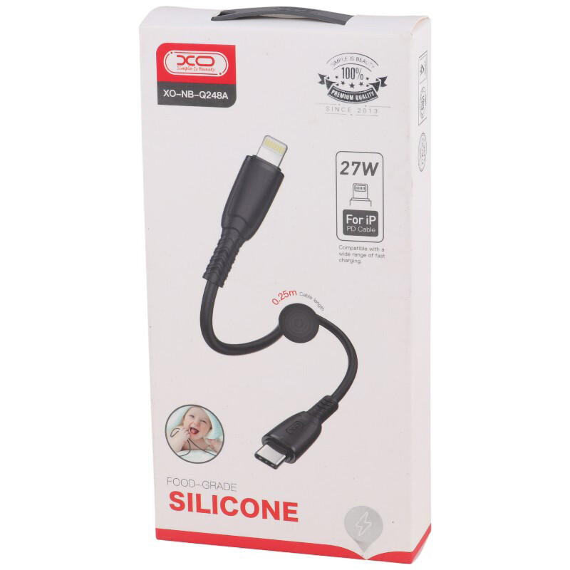 کابل کوتاه تایپ سی به لایتنینگ فست شارژ 27 وات ایکس او XO-NB-Q248A طول 25 سانتی متر - 7