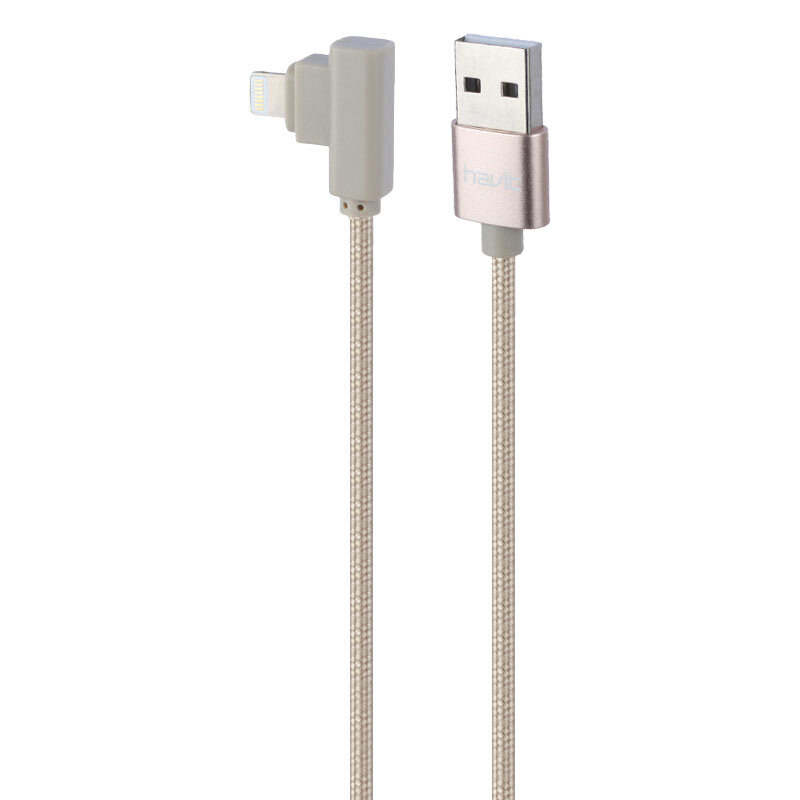 کابل لایتنینگ 2 آمپر هویت HV-CB8503 یکسر L طول 1 متر - 2