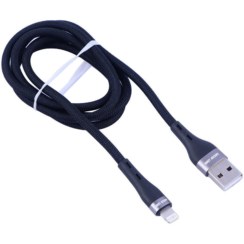 کابل لایتنینگ فست شارژ 12 وات گرین لاین GNBRUSALGBK طول 1 متر - 3
