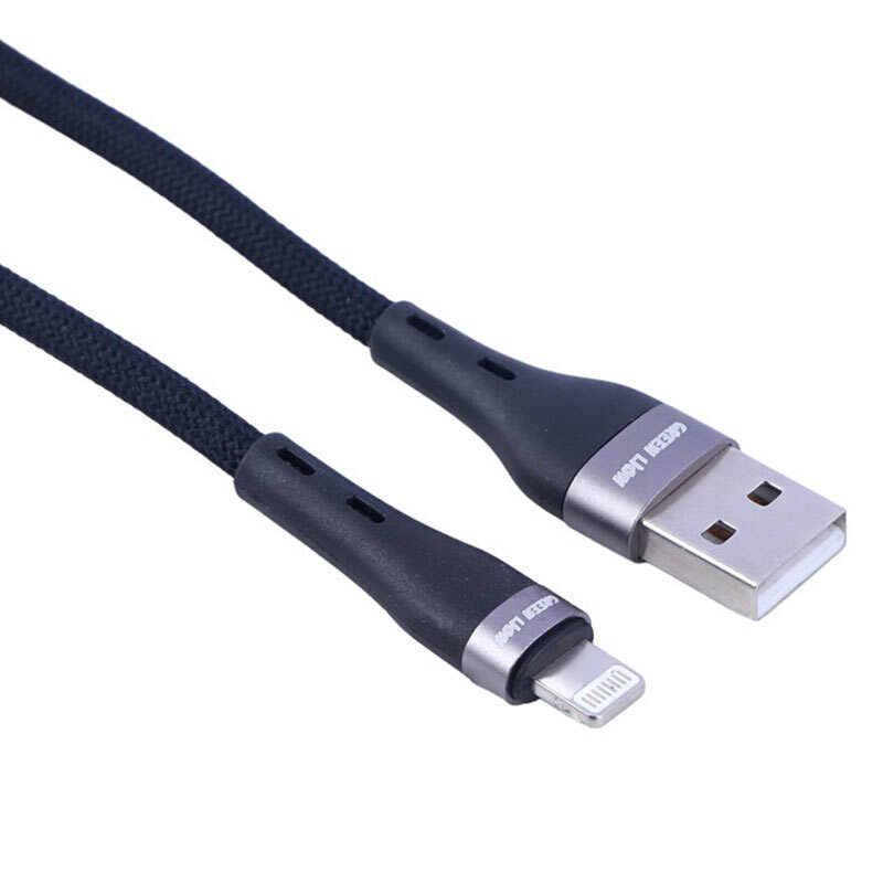 کابل لایتنینگ فست شارژ 12 وات گرین لاین GNBRUSALGBK طول 1 متر - 4