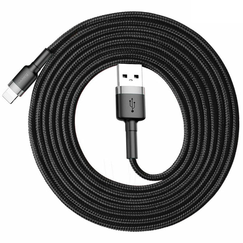 کابل لایتنینگ فست شارژ 1.5 آمپر باسئوس Cafule CALKLF-C طول 2 متر - 6
