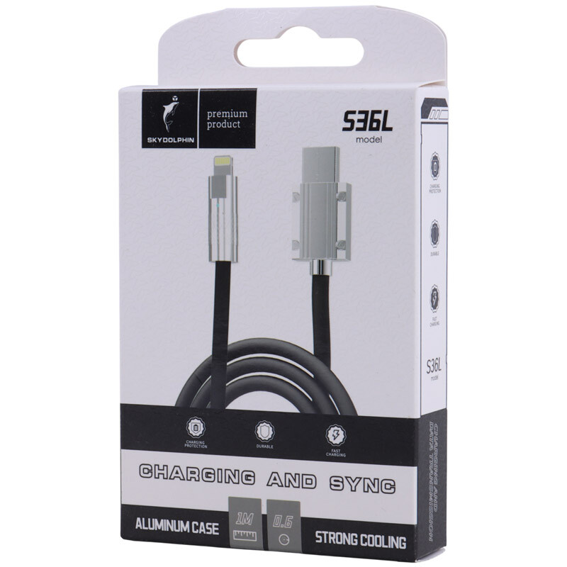 کابل لایتنینگ فست شارژ 2.4 آمپر اسکای دلفین S36L طول 1 متر - 5