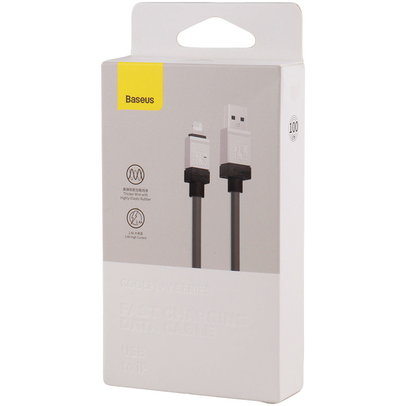 کابل لایتنینگ فست شارژ 2.4 آمپر باسئوس CoolPlay CAKW0004 طول 1 متر - 2