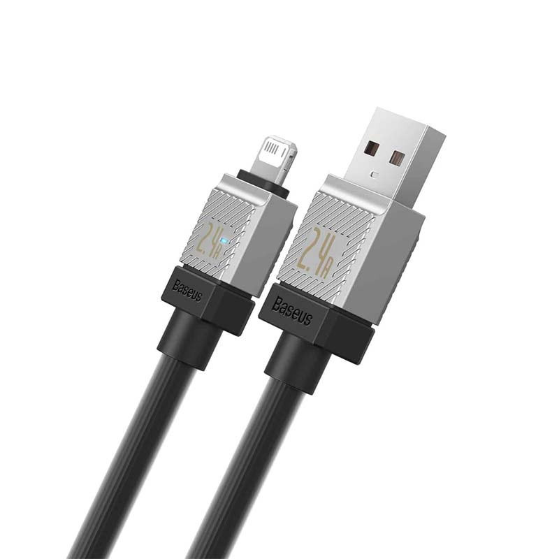 کابل لایتنینگ فست شارژ 2.4 آمپر باسئوس CoolPlay CAKW0004 طول 1 متر - 6