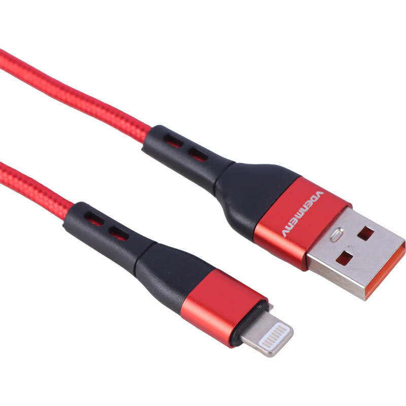 کابل لایتنینگ فست شارژ 2.4 آمپر دنمن D60L طول 1 متر - 4