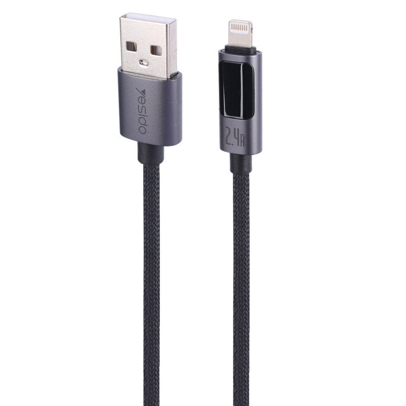 کابل لایتنینگ فست شارژ 2.4 آمپر یسیدو CA122L طول 1.2 متر - 3