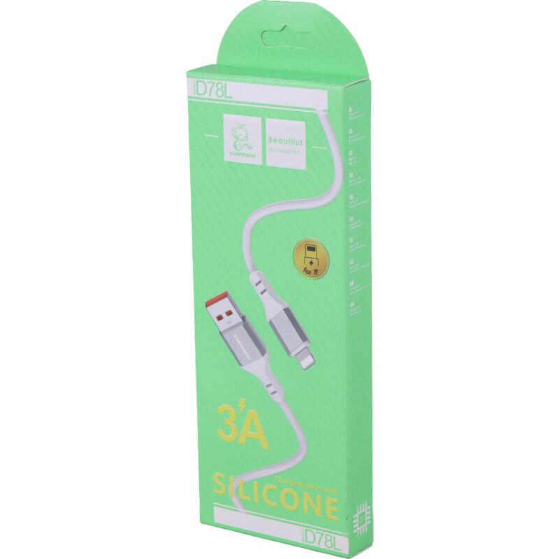 کابل لایتنینگ فست شارژ 3 آمپر دنمن D78L طول 1 متر - 5