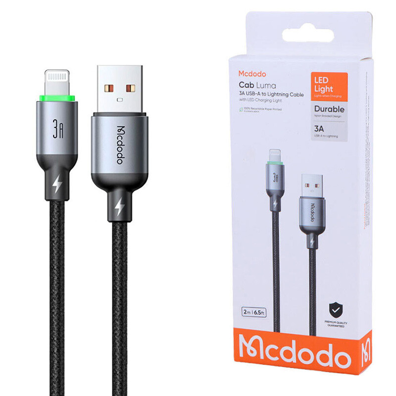 کابل لایتنینگ فست شارژ 3 آمپر مک دودو Cab Luma CA-6541 طول 2 متر