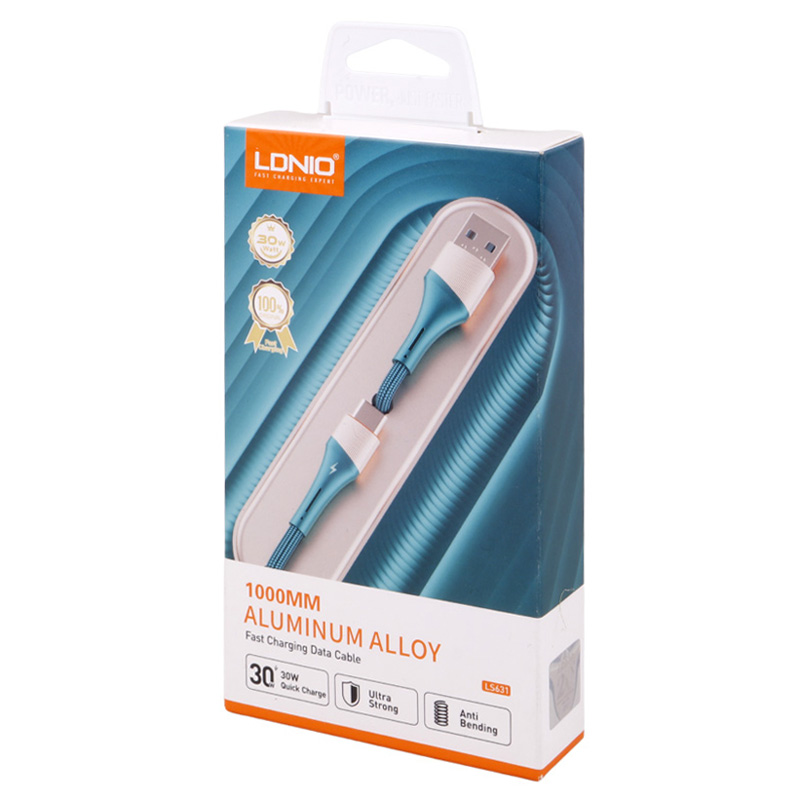 کابل لایتنینگ فست شارژ 30 وات الدینیو LS631 طول 1 متر - 8