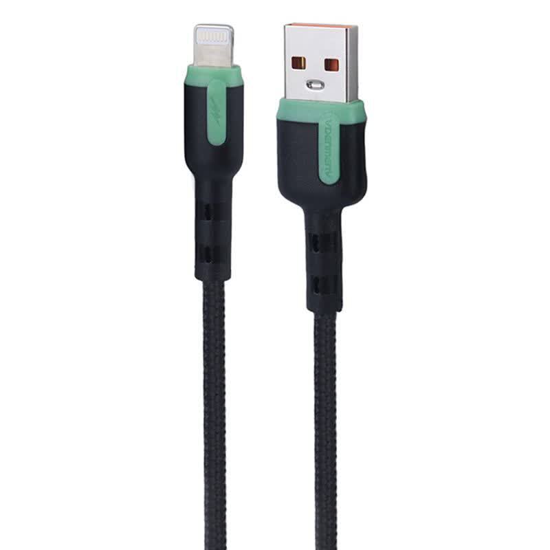 کابل لایتنینگ فست شارژ 3.6 آمپر دنمن D46L طول 1 متر - 2