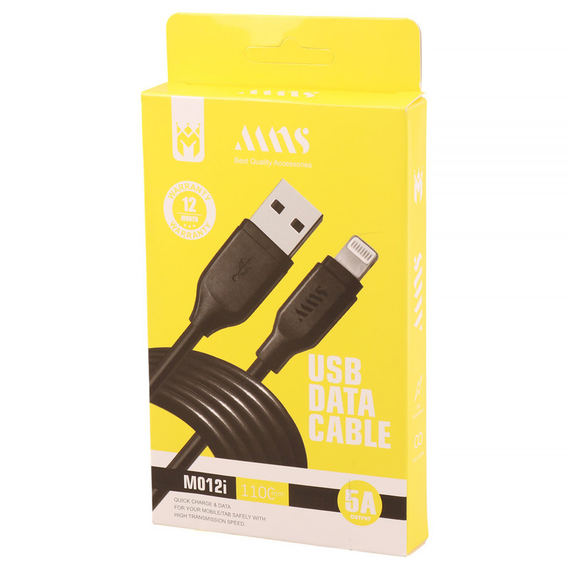 کابل لایتنینگ فست شارژ 5 آمپر ام ان اس M012i طول 1.1 متر - 8