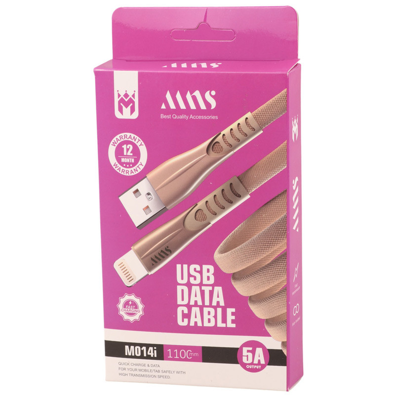 کابل لایتنینگ فست شارژ 5 آمپر ام ان اس M014i طول 1.1 متر - 6