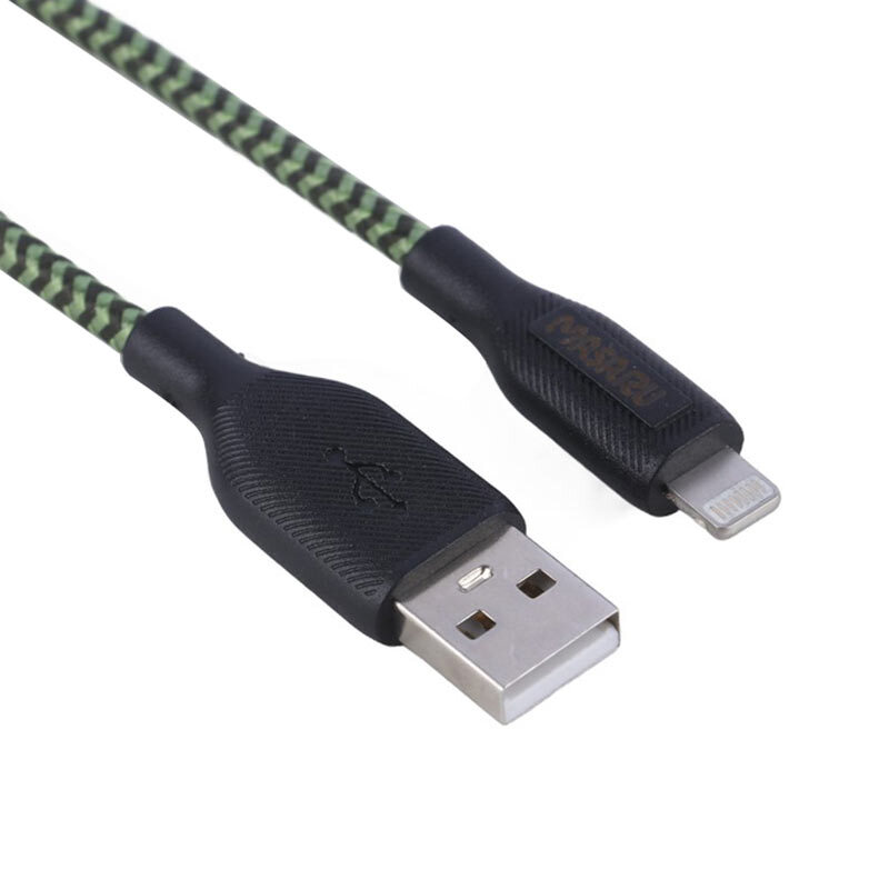 کابل لایتنینگ فست شارژ 5 آمپر ماسارو M310i طول 1.1 متر