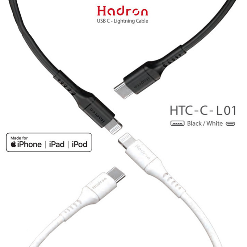 کابل تایپ سی به لایتنینگ 3 آمپر هادرون HTC-C-L01 طول 1 متر - 7