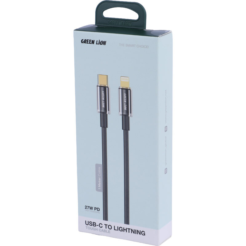 کابل تایپ سی به لایتنینگ فست شارژ 27 وات گرین لاین GNTPTGH27CTL طول 1 متر - 5