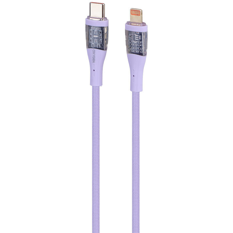 کابل تایپ سی به لایتنینگ فست شارژ 30 وات اکسیژن LX-24 طول 1 متر - 3