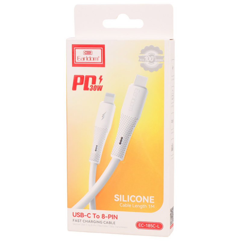 کابل تایپ سی به لایتنینگ فست شارژ 30 وات ارلدام EC-185C-L طول 1 متر - 5