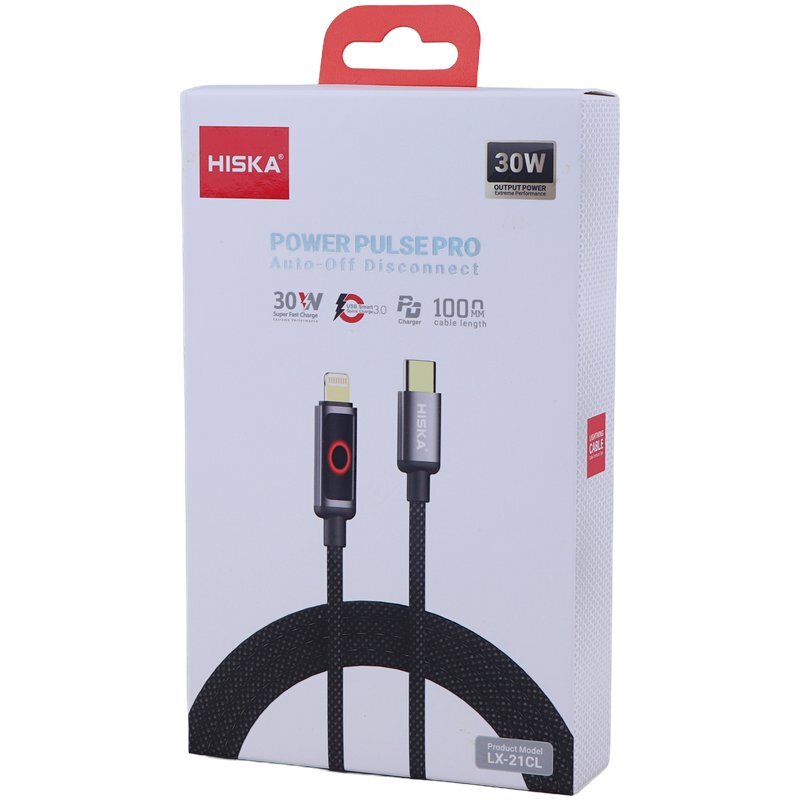 کابل تایپ سی به لایتنینگ فست شارژ 30 وات هیسکا LX-21CL طول 1 متر - 5