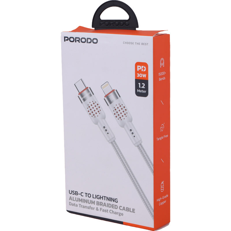 کابل تایپ سی به لایتنینگ فست شارژ 30 وات پرودو PDCBL0010 طول 1.2 متر - 5