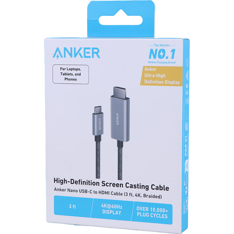 کابل تبدیل Type-C به HDMI انکر A87E0-H11 طول 0.9 متر - 8