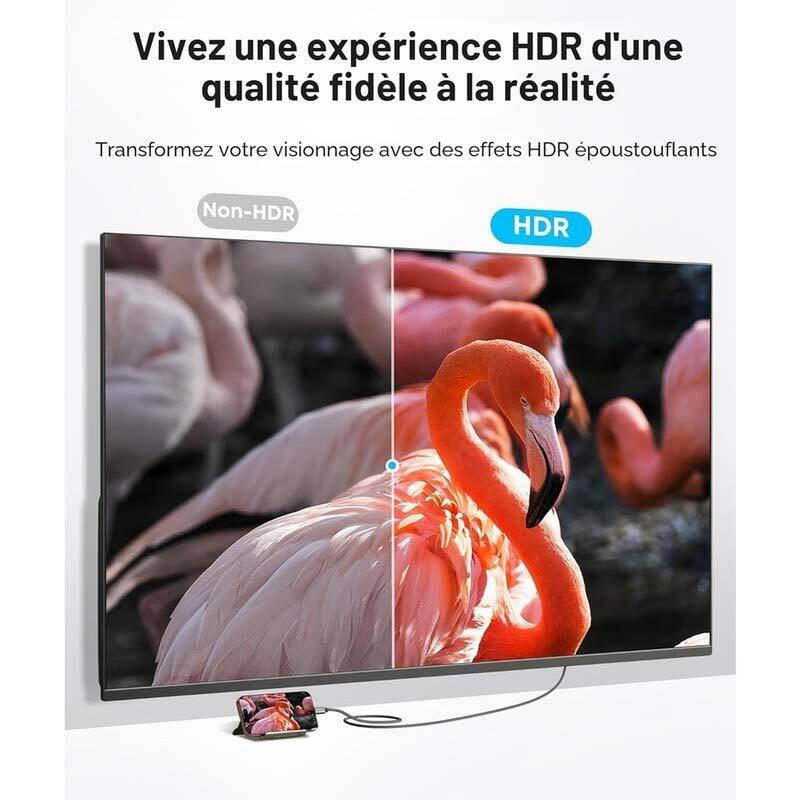 کابل تبدیل Type-C به HDMI انکر A87E0H12 طول 1.8 متر - 7