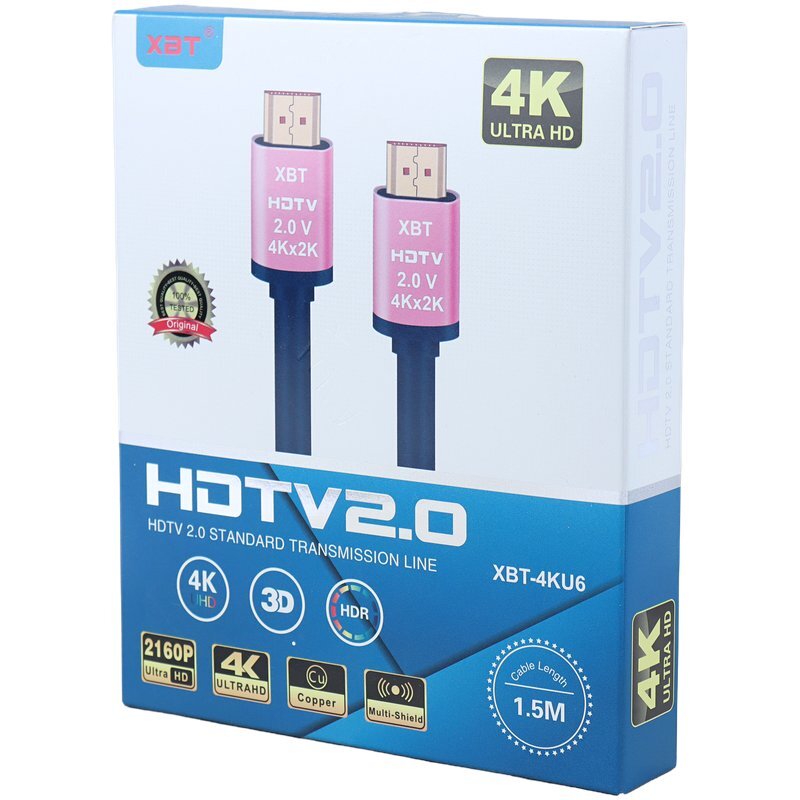کابل XBT XBT-4KU6 HDMI 4K طول 1.5 متر - 5