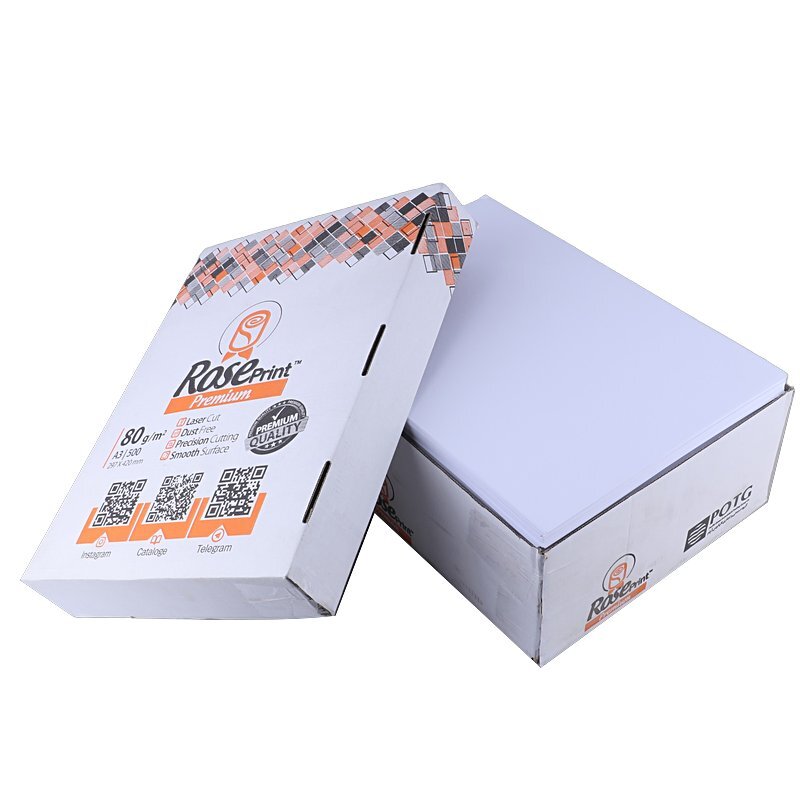کاغذ A3 رز پرینت 80 گرم بسته 1500 عددی - 3