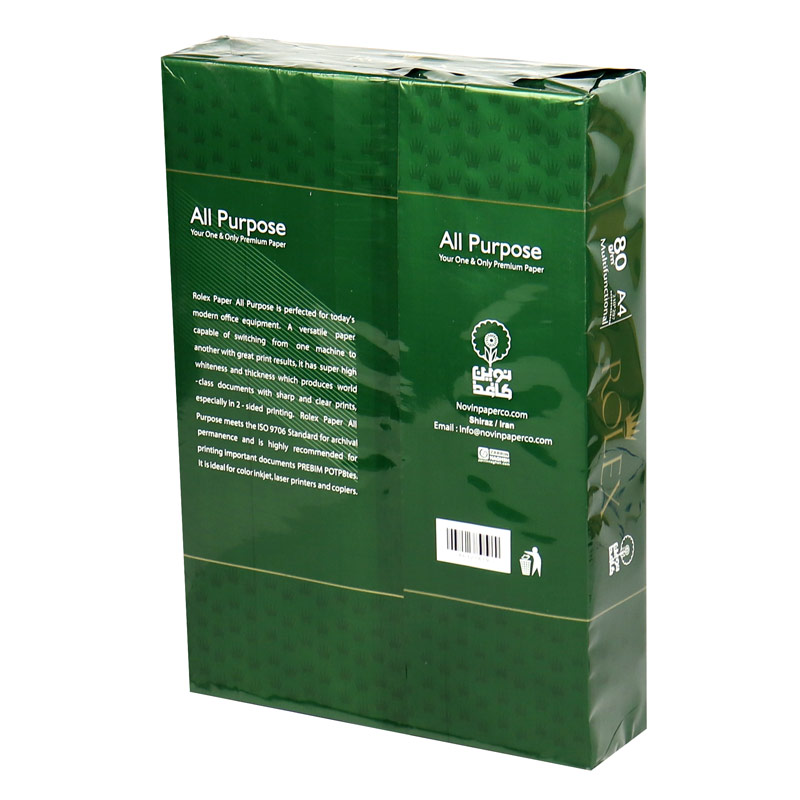 کاغذ A4 رولکس 80 گرم بسته 500 عددی