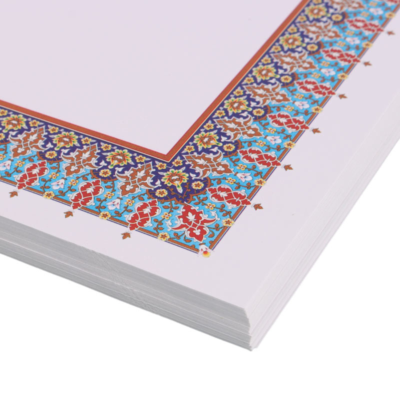 کاغذ A4 تذهیب طرح دار بسته 100 عددی - 8