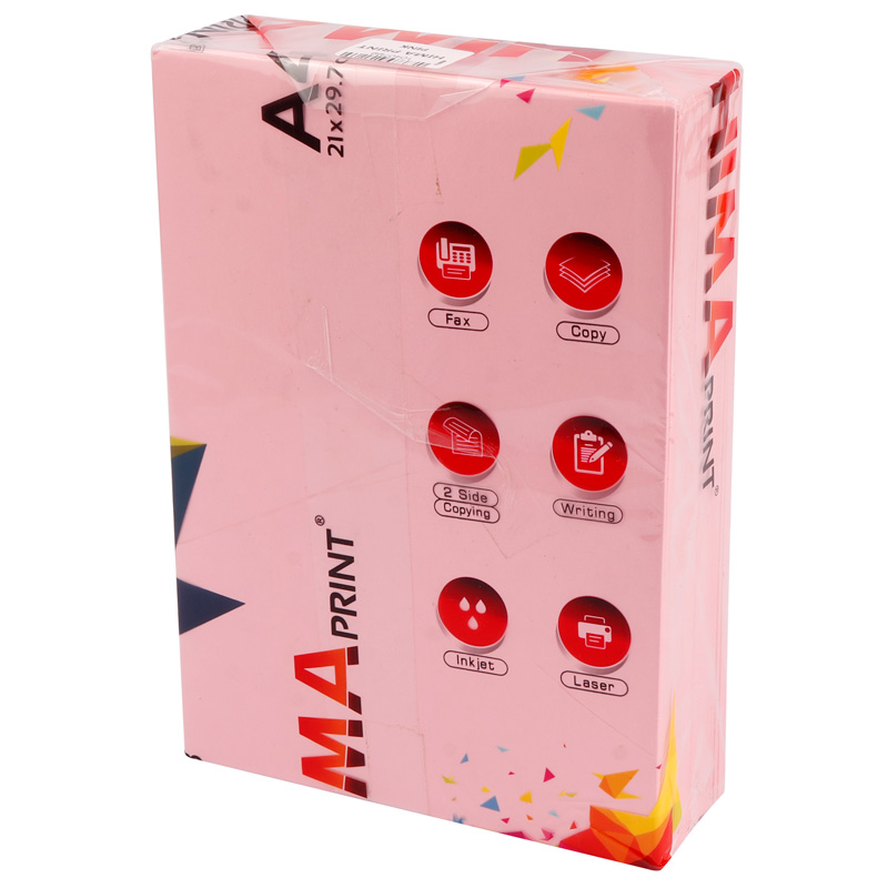 کاغذ A5 رنگی هیما پرینت 80 گرم بسته 500 عددی - 3