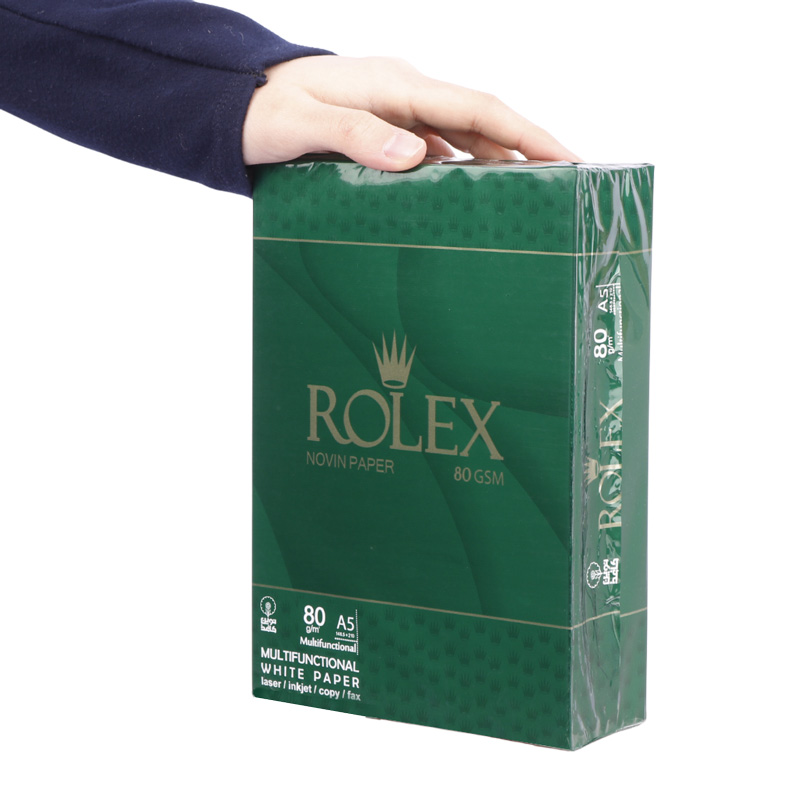 کاغذ A5 رولکس نوین کاغذ شیراز 80 گرم بسته 500 عددی - 2