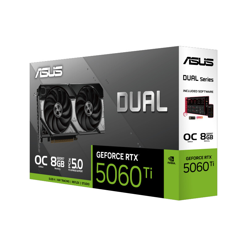 کارت گرافیک ASUS Dual GeForce RTX5060 Ti OC Edition 8GB GDDR7 128Bit - 8