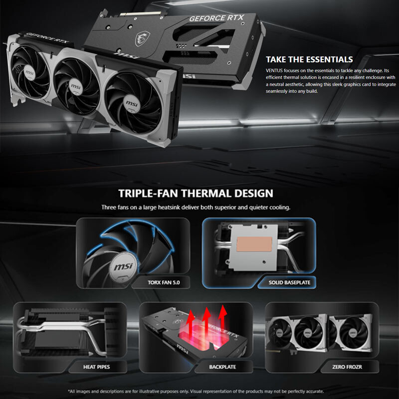 کارت گرافیک MSI GeForce RTX 5060 Ti VENTUS 3X OC 16GB GDDR7 128Bit - 6