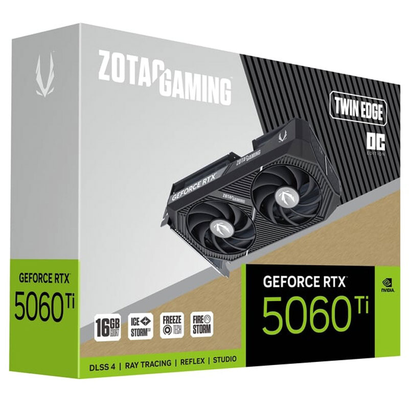 کارت گرافیک Zotac Gaming GeForce RTX 5060 Ti 16GB GDDR7 128Bit - 7