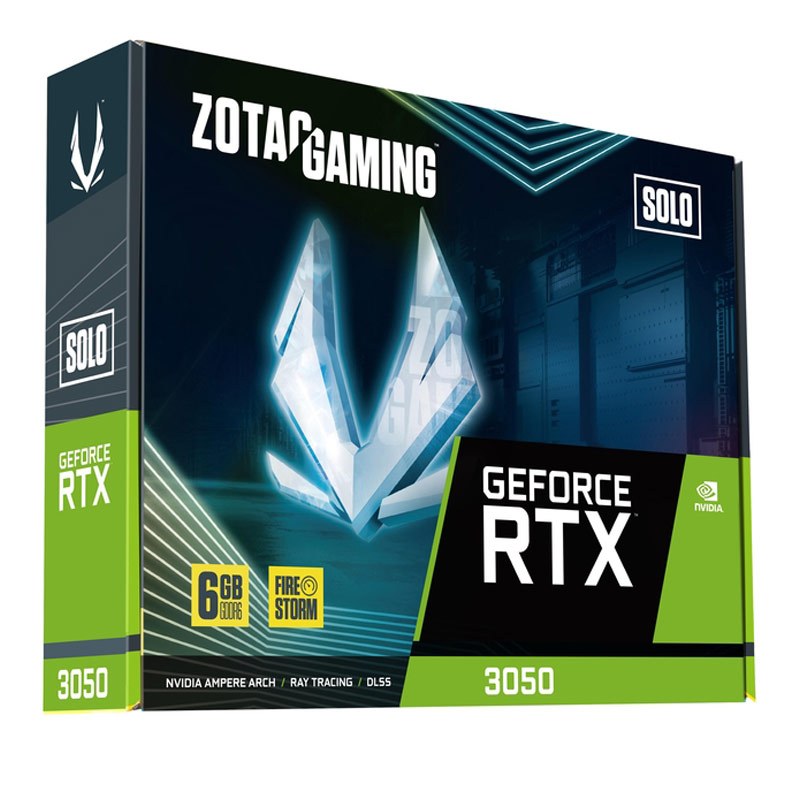 کارت گرافیک ZOTAC GeForce RTX3050 Solo 6GB GDDR6 96Bit - 7