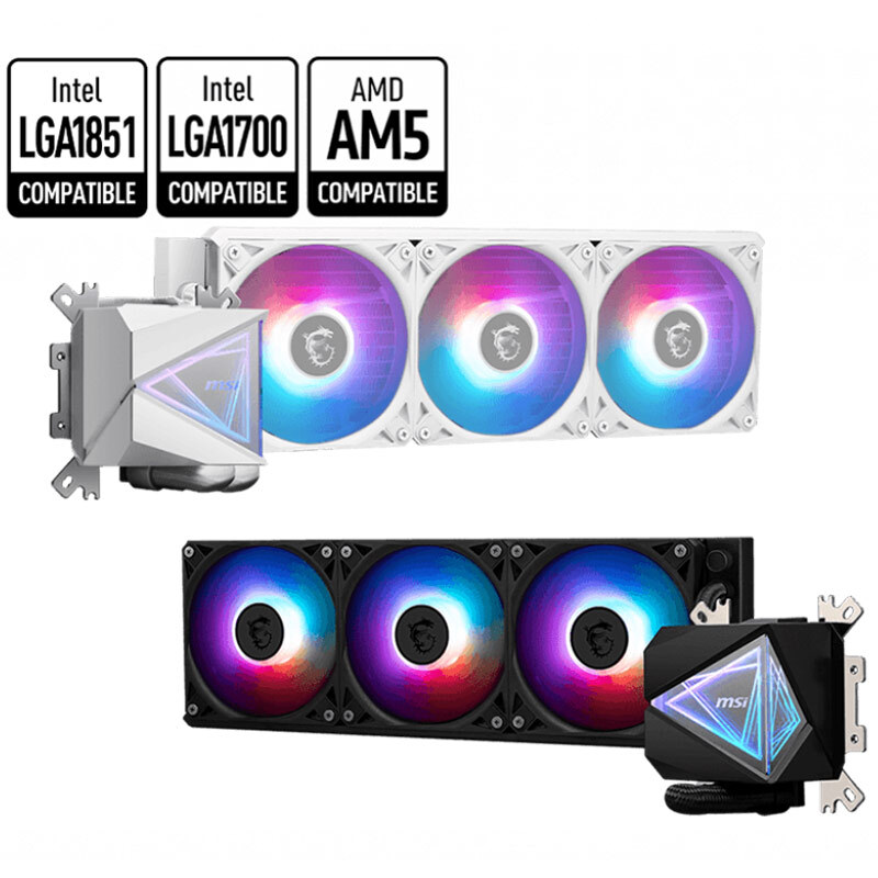 خنک کننده مایع پردازنده ام اس آی MAG CORELIQUID I360 WH - 4